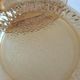 Set of 6 pressed glass dessert plates with sunflower motif Vereco
