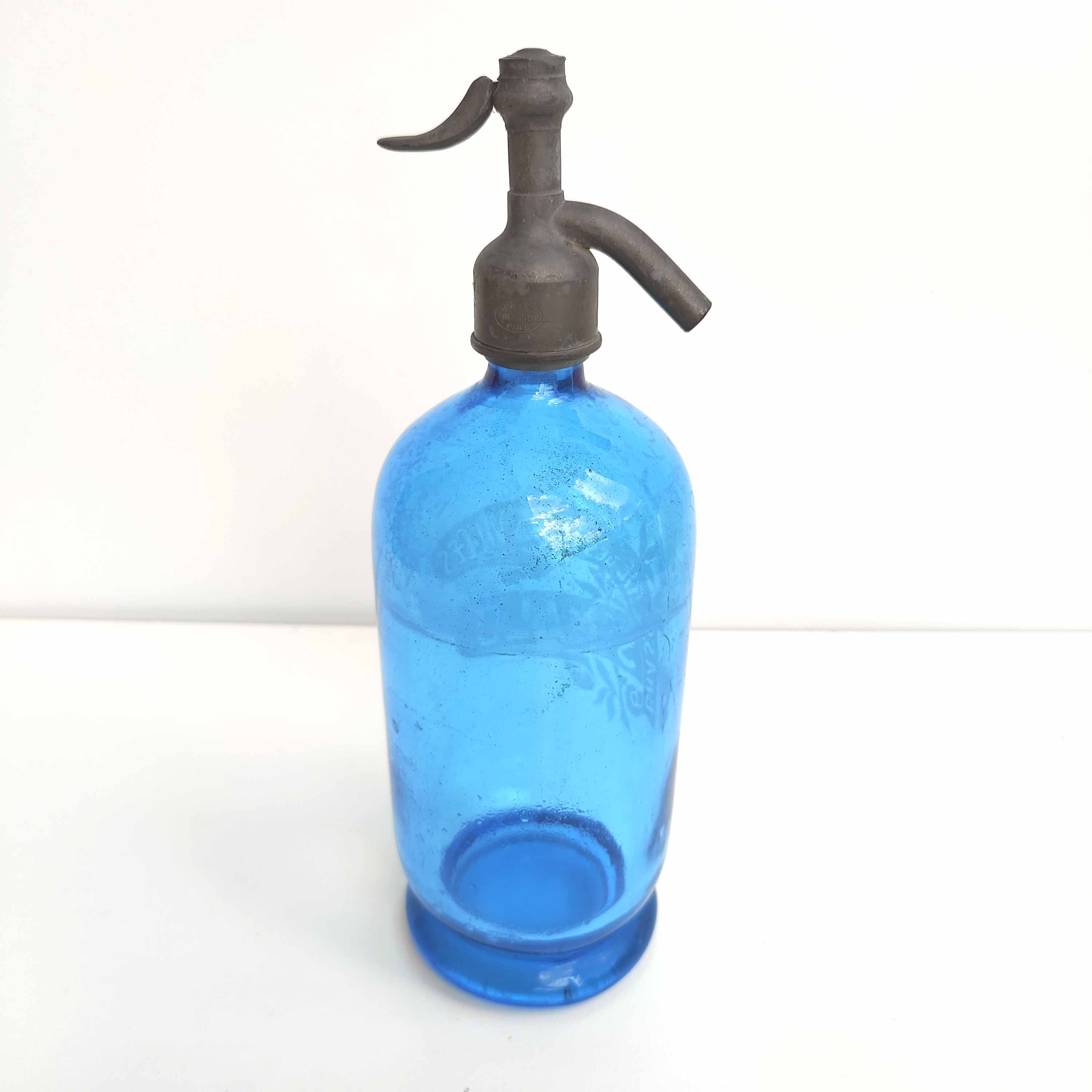 Siphon bistrot saint malo brasserie des 3 villes verre bleu