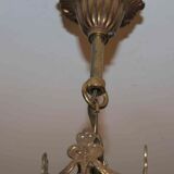 Suspension chandelier with metal and glass grapevines manufactured 60's / 70's