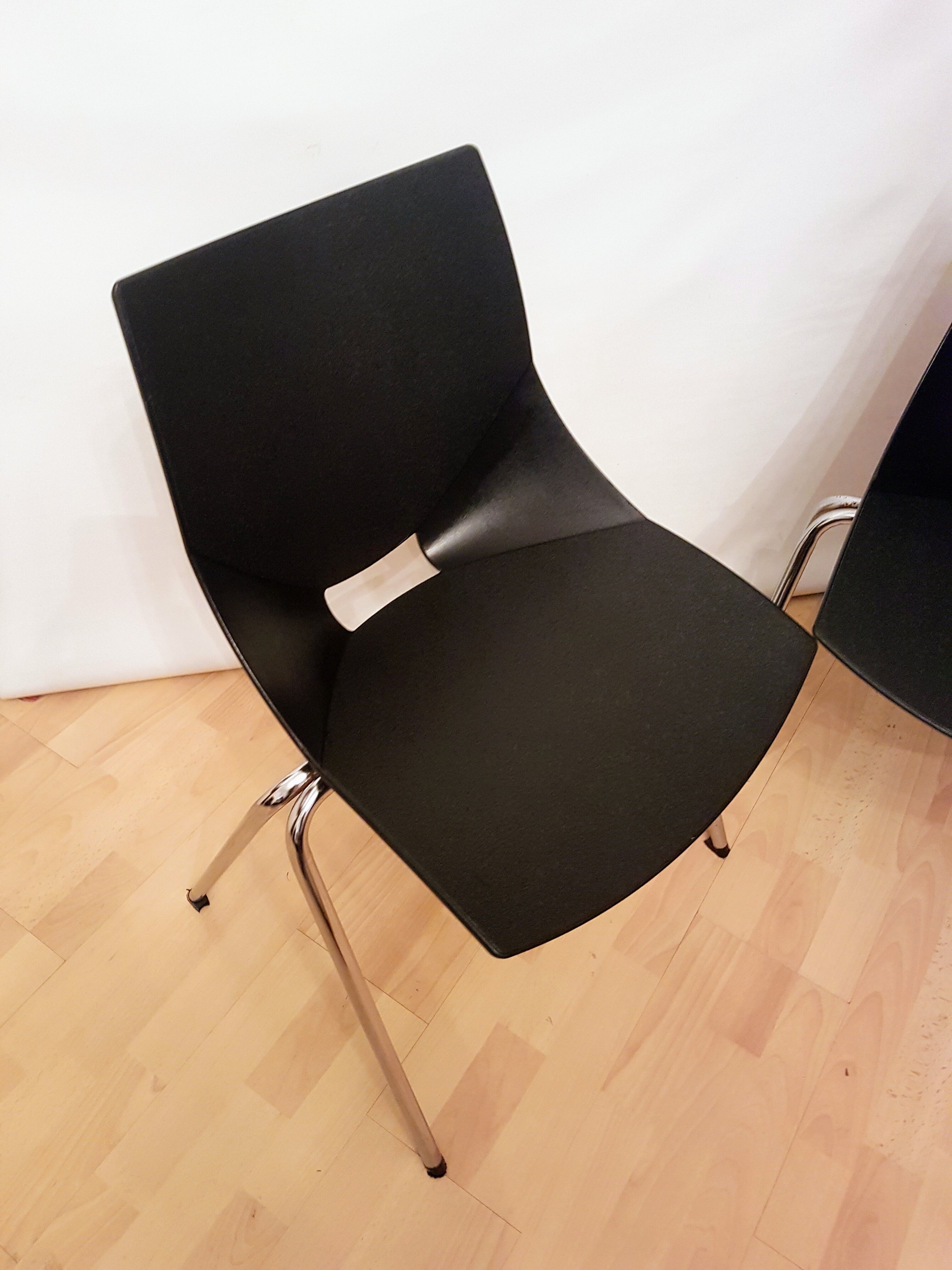 Paire de chaises Shell, dessinée par Angelo Pinaffo