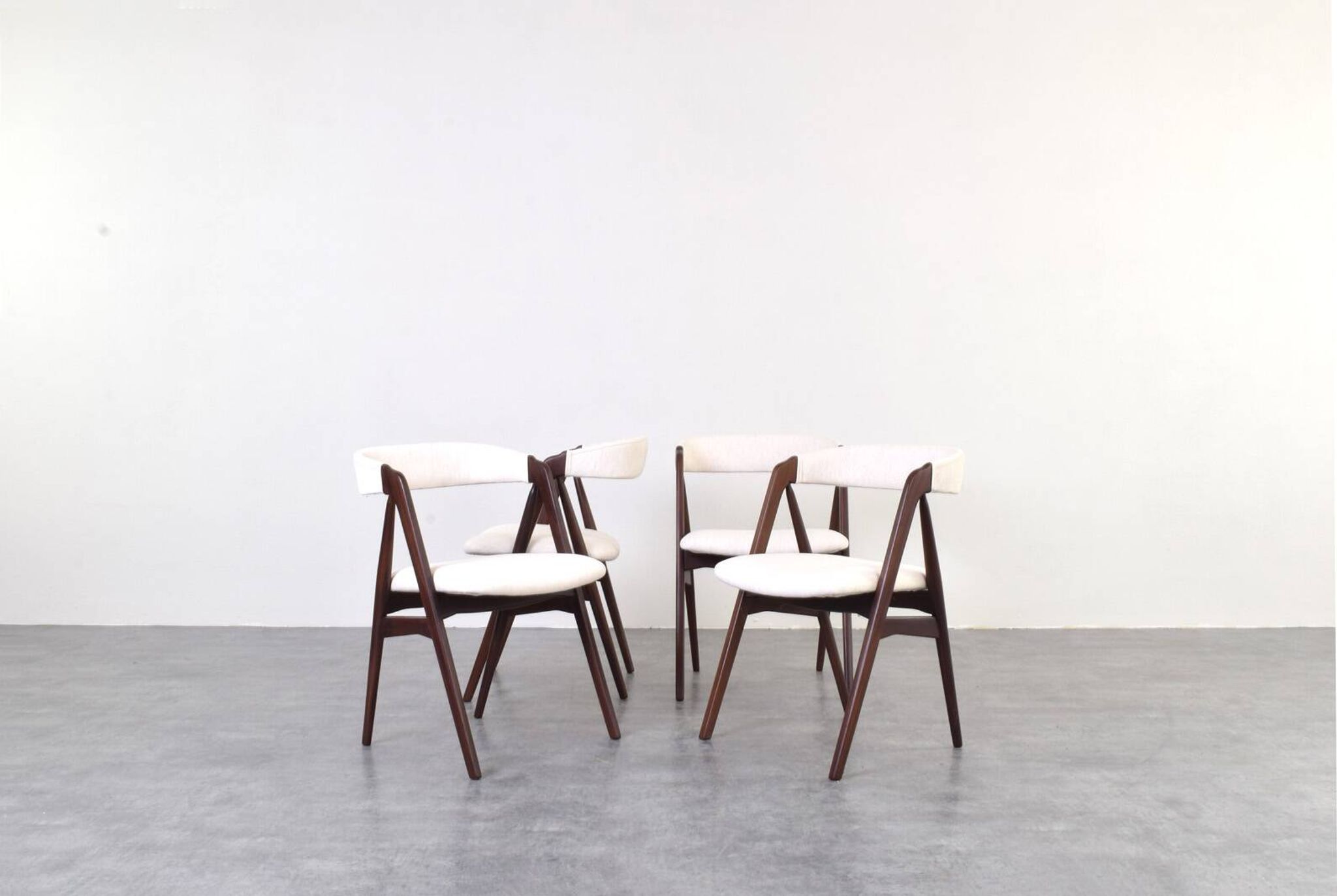 Danish Teak Dining Chairs by Th. Harlev for Farstrup, 1960s, Set of 4.