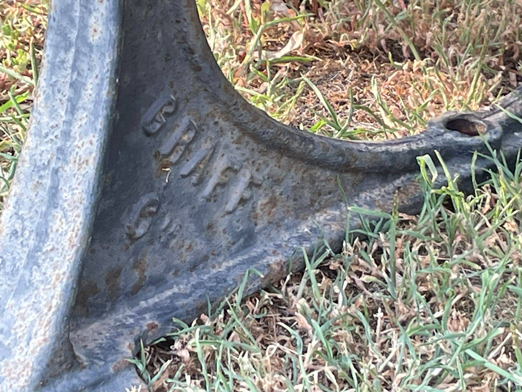 Antique garden bench