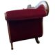 Vintage Bordeaux baroque sofa
