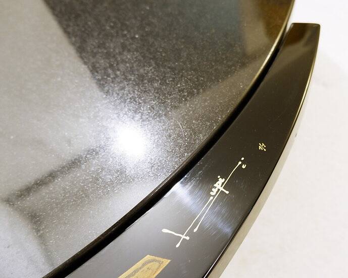 Large Coffee Table by Antonio Lupi 1/1 Black granite top - italy