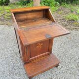 Oratory Furniture, Pray to God In Walnut And Marquetry Louis XIV Period XVIII Eme Century