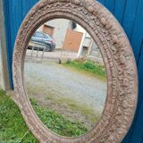 Very imposing wooden mirror