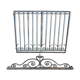 Old gate gate 2 wrought iron beating Sun L 176 cm x H 137 cm