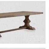 V-lab table in solid wood