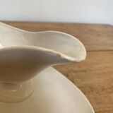 Creil and Montereau porcelain sauce boat