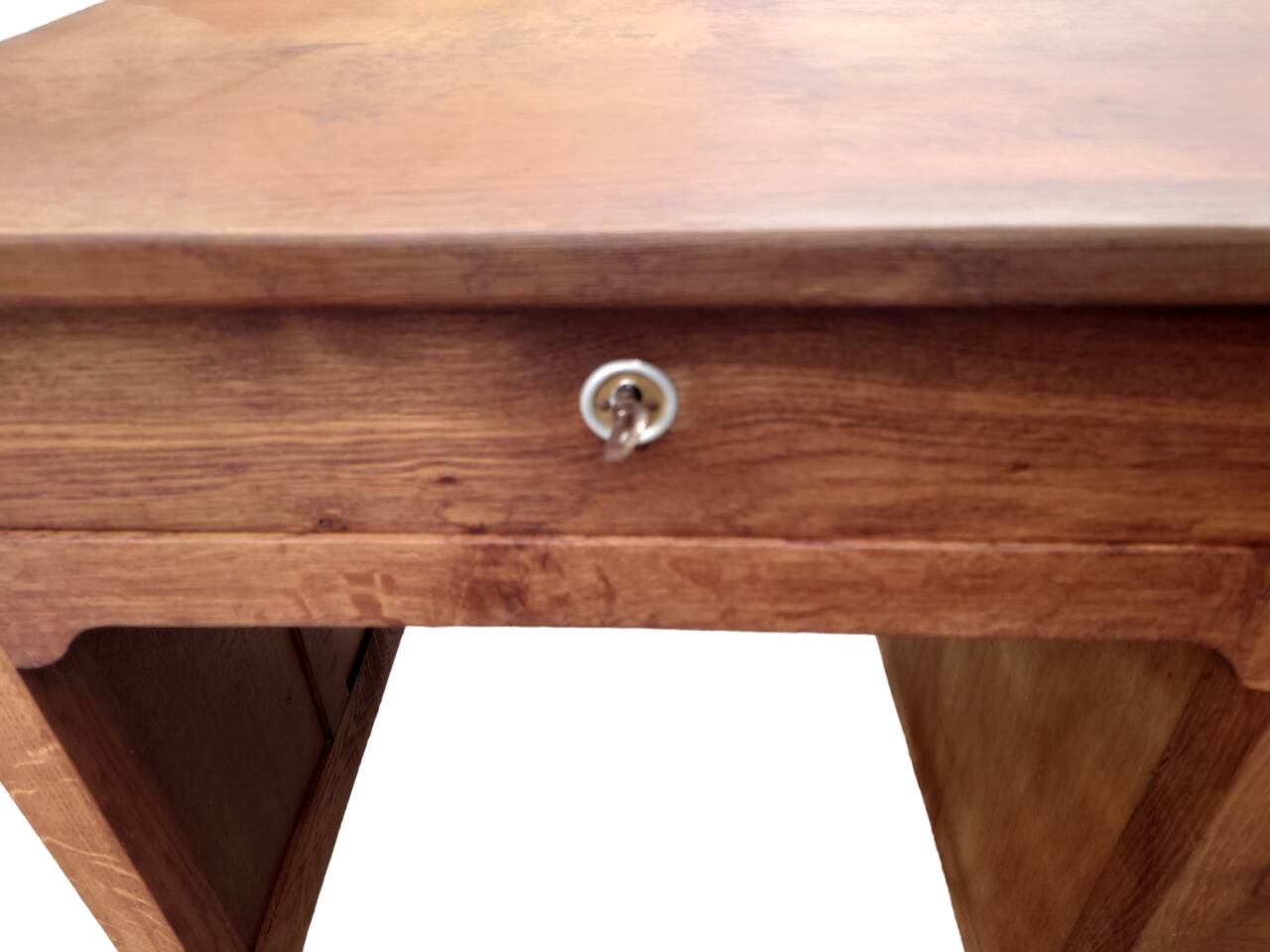 Solid oak sales desk, 1930