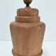 Lamp foot shape potiche solid wood turned vintage
