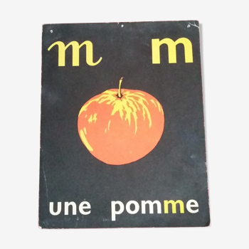 La pomme, image de lecture