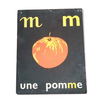 La pomme, image de lecture