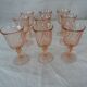 9 glasses Rosaline twist pink aroroc luminarc