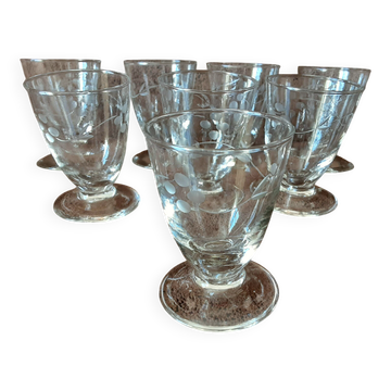 Lot de 8 verres digestif  original