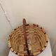 Vintage wooden basket for picking mushrooms