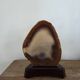 Vintage agate stone lamp