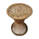 Diabolo tamtam stool in vintage buri rattan