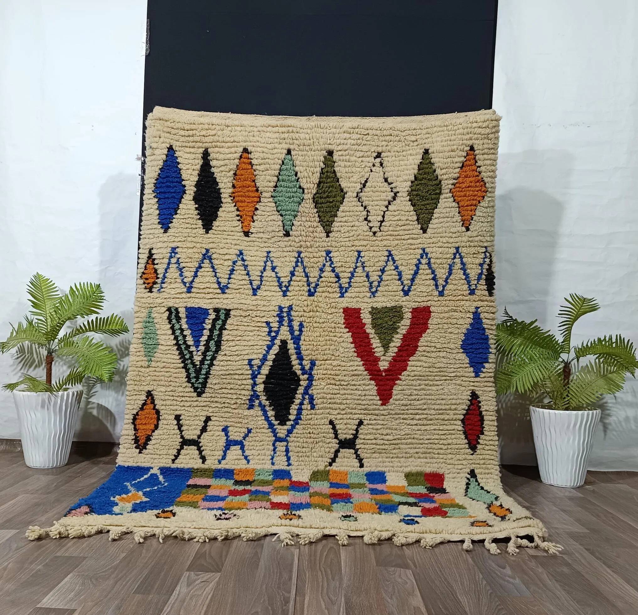 Unique Moroccan rug 3 x 2 m