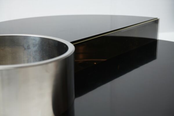 Table basse tournante Harry’s bar par Massimo Papiri pour Mario Sabot Italie Années 1970