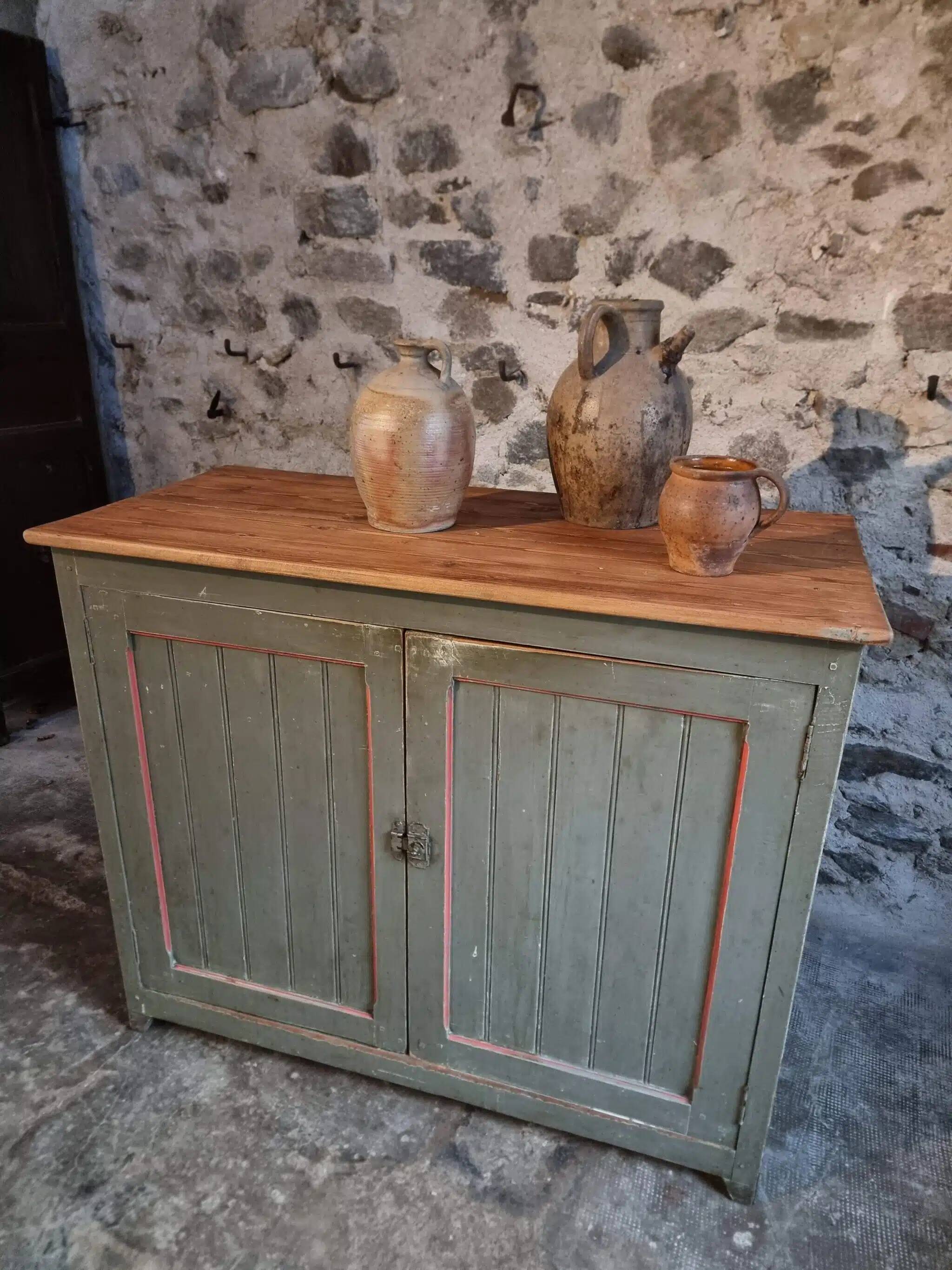 Vintage French pine sideboard – 1930s/1950s