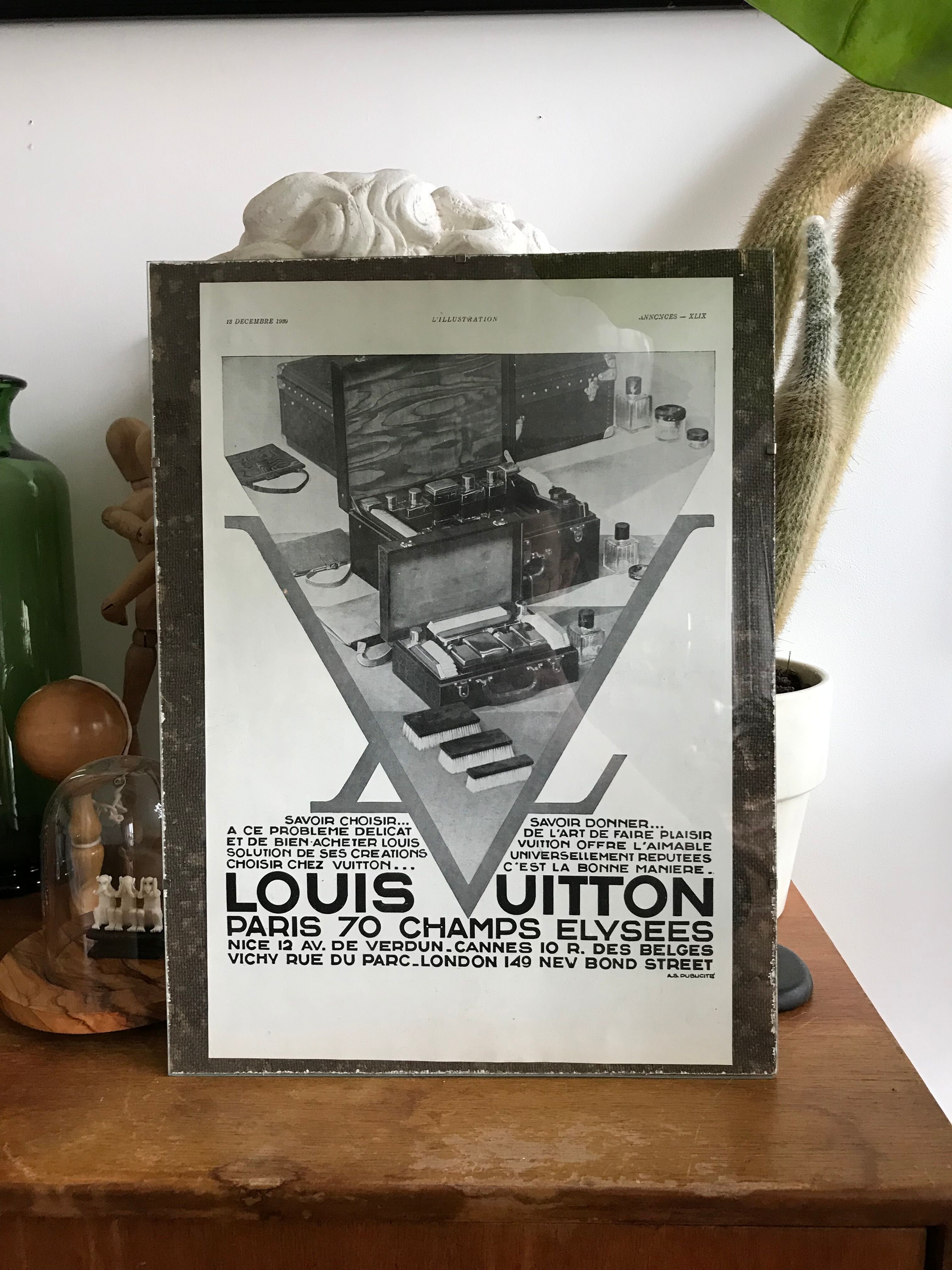 Advertising poster Louis Vuitton 1930