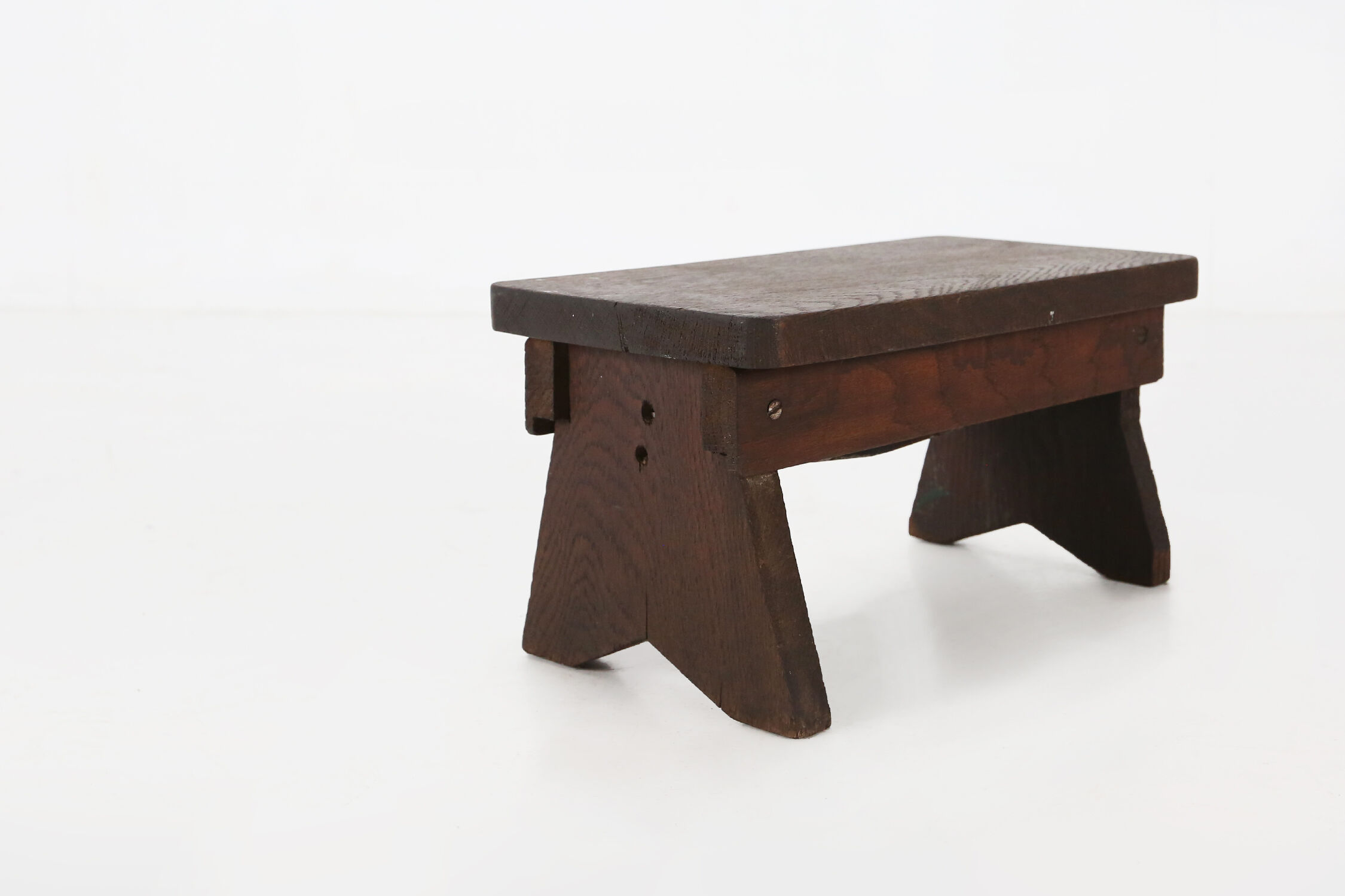 Wooden rustic stool Ca.1880
