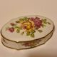 Limoges Porcelain Box H.T. floral décor