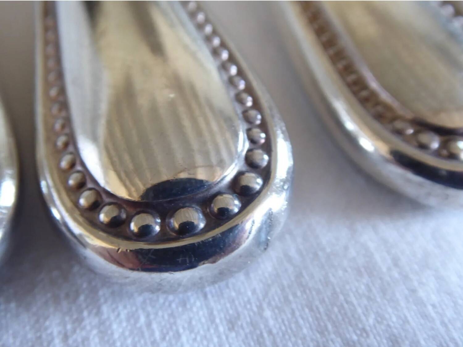 12 sfam dessert knives silver metal 21 cm