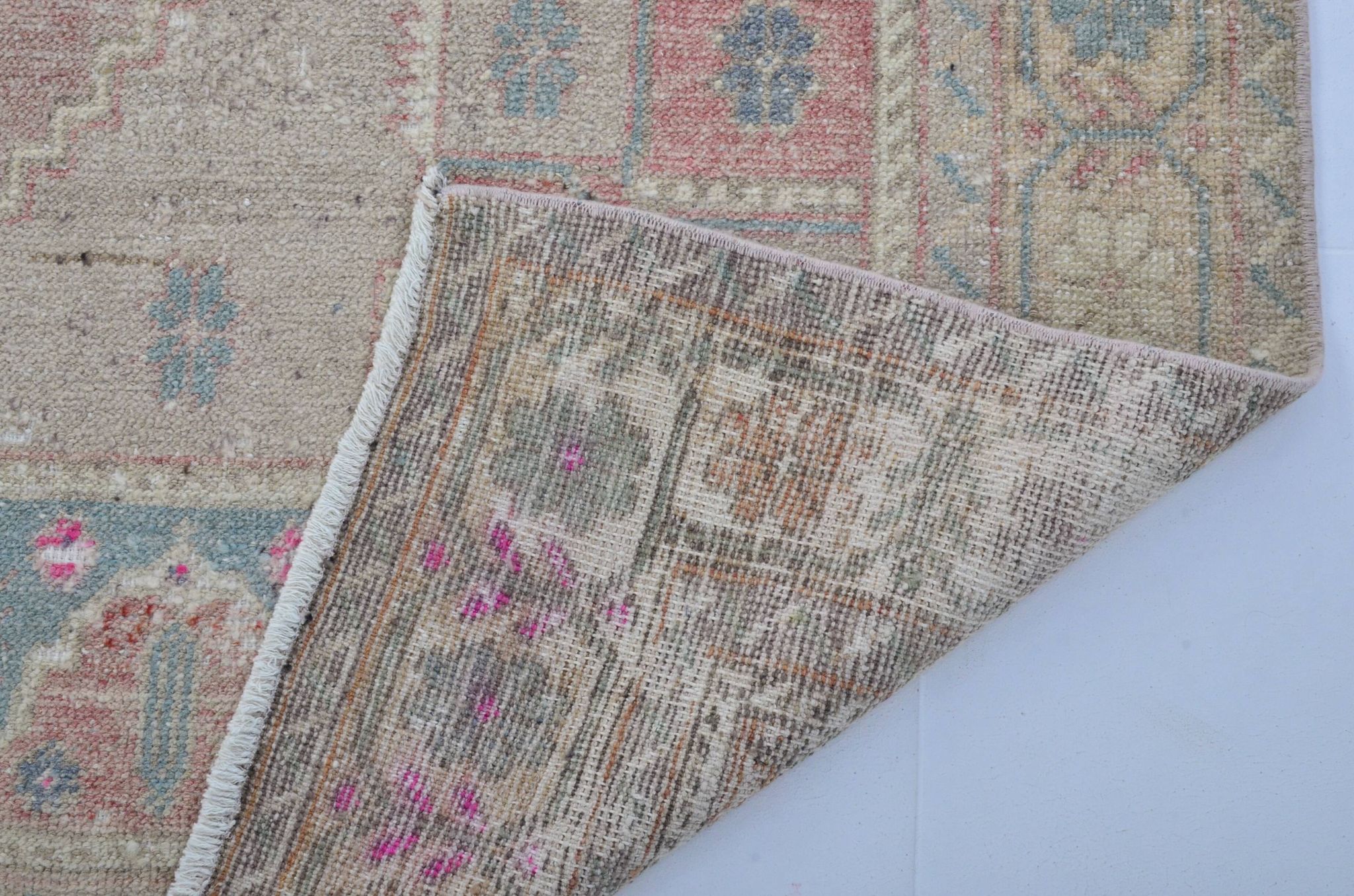 Tapis turc vintage Oushak sku 3308