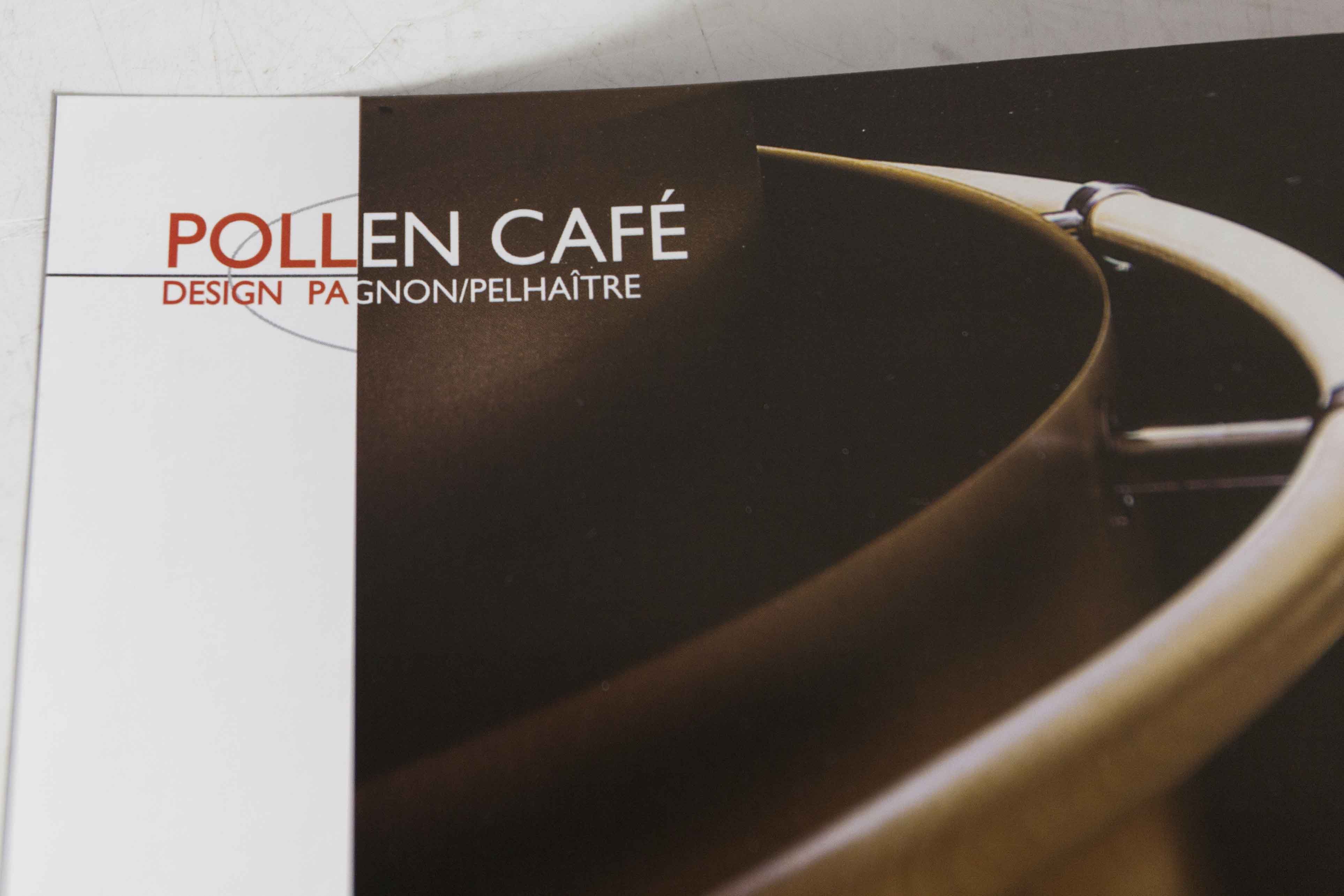 set of 4 chairs bistro Baumann model "Pollen café" design Pagnon / Pelhaître 1997