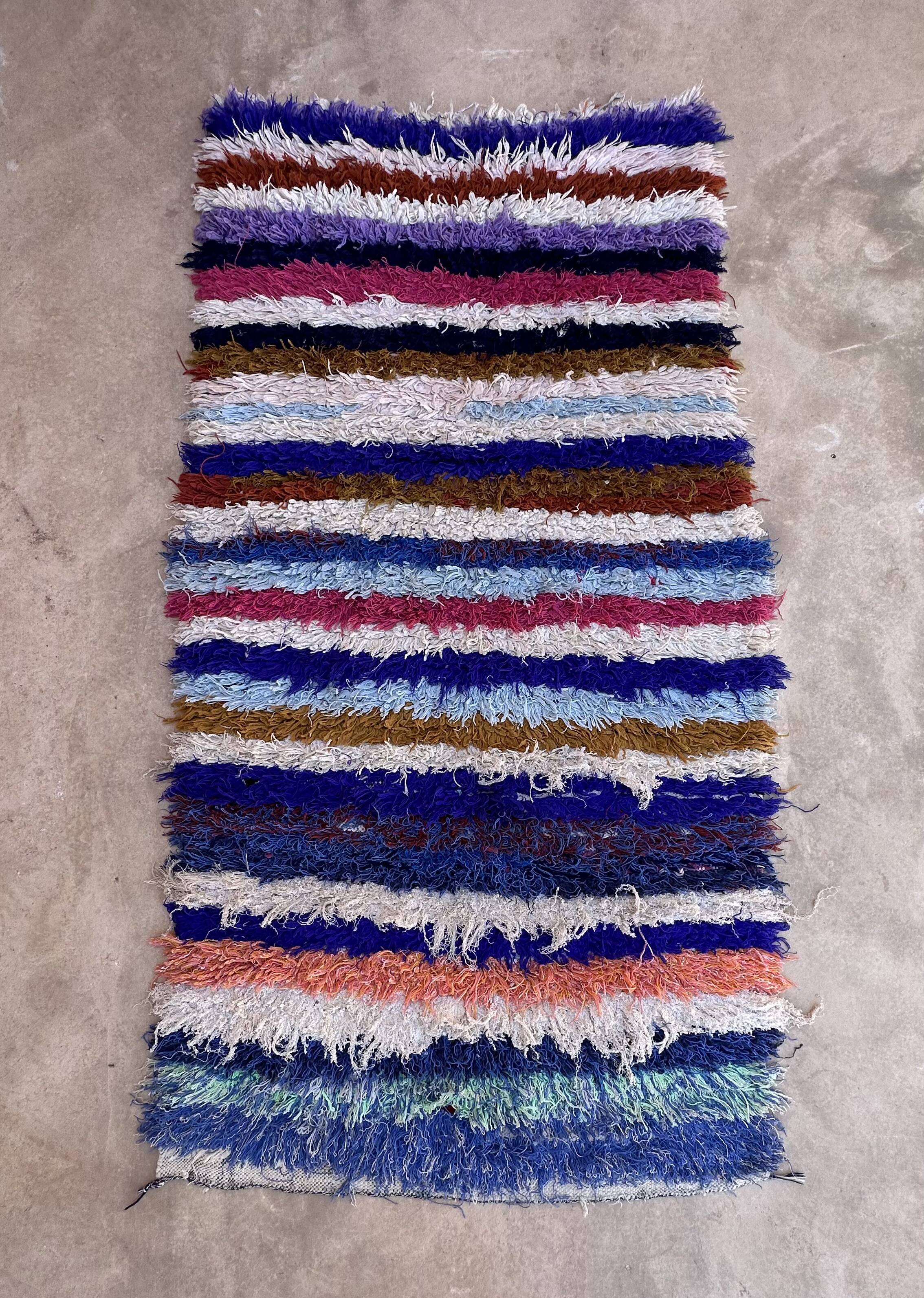 Boucherouite carpet - 110 x 214 cm