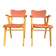 Pair of vintage bridge armchairs