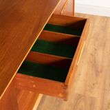 Retro Teak 1960s Long Mid Century Sideboard With Sliding Doors