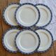 6 vintage ironstone dinner plates Great Universal British