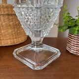 Vase en verre taillé, années 50