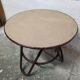 Table basse ronde en rotin