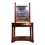 Dressing Table In Flamed Mahogany From The Empire Period 19th Century