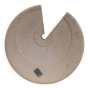 Travertine Vase by Giusti & Di Rosa for Up & Up | Italy 1970s