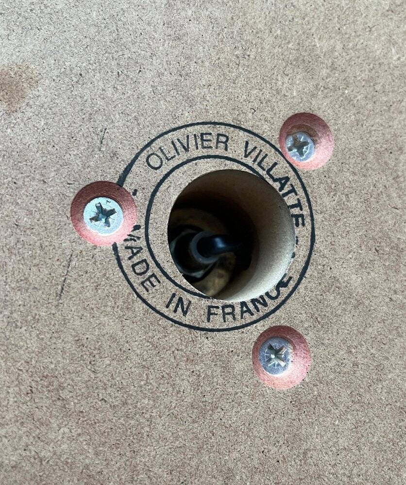 French vintage floor lamp by Olivier Villatte, 1980s.