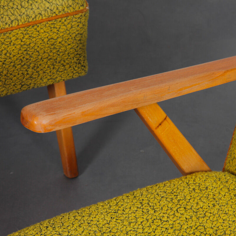 Pair of wooden armchairs from the 1970s