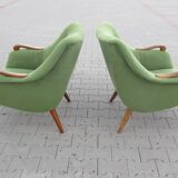 Rare pair of chairs 50s design