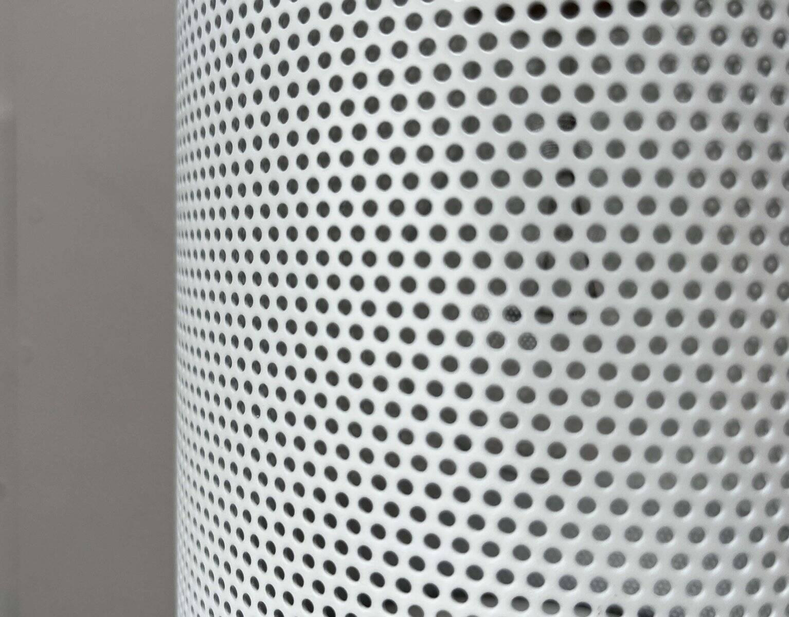 Minimalist perforated metal pendant lamp by Orno, Finland.