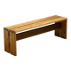Solid pine bench, Les Arcs, circa 1973