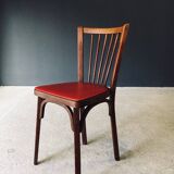 French Reconstruction Bistro Chairs from Baumann, 1950s, Set of 8