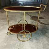 Vintage mahogany roll bar