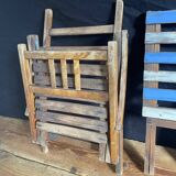 Folding chair - picnic set - two small folding chairs and a small table.