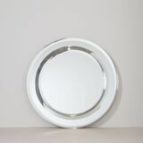 Large vintage mirror with double facet edge