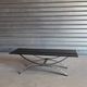 Vintage coffee table — smoked glass & chrome