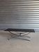 Vintage coffee table — smoked glass & chrome